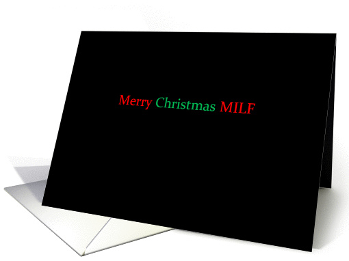 Simply Black - Merry Christmas MILF card (1377302)