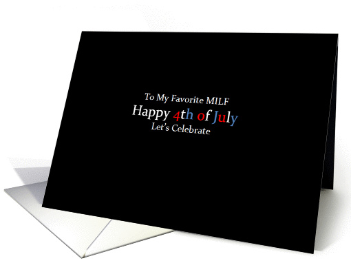 Simply Black - Happy 4th of July MILF card (1378644)