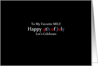 Simply Black - Happy 4th of July MILF card