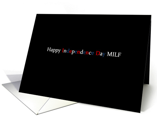Simply Black - Happy Independence Day MILF card (1378650)
