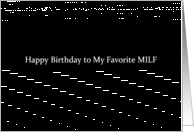 Simply Black - Happy Birthday MILF card