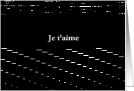 Simply Black - Je t’aime card