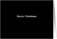 Simply Black - Merry Christmas card