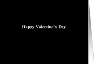 Simply Black - Happy Valentine’s Day card