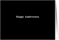 Simply Black - Happy Anniversary card