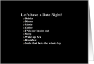 Simply Black - Let’s have a Date Night card