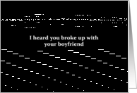 Simply Black - I heard you broke up with your boyfriend card