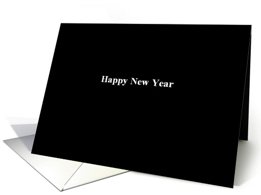 Simply Black - Happy New Year card (1434990)