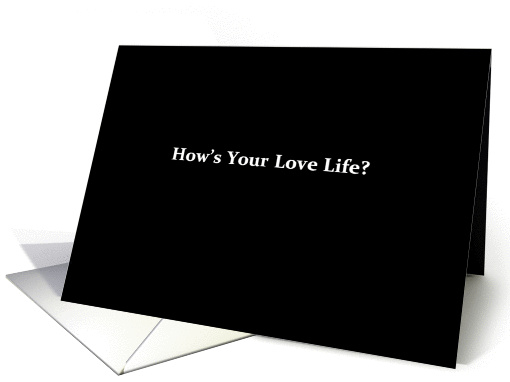 Simply Black - How's Your Love Life? card (1445602)