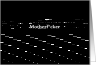 Simply Black - MotherF*cker card