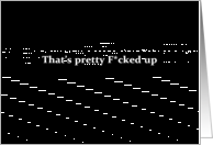 Simply Black - That’s pretty F*cked up card