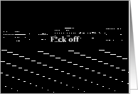 Simply Black - F*ck off card