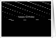 simply black - happy birthday card