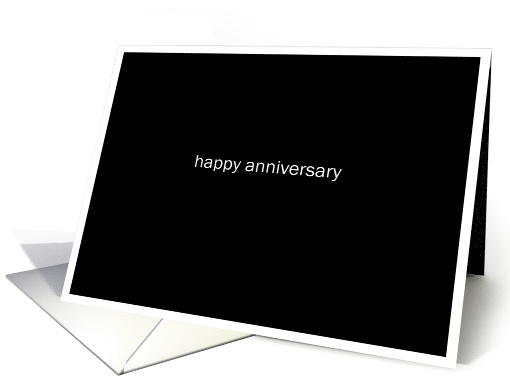 simply black - happy anniversary card (698057)