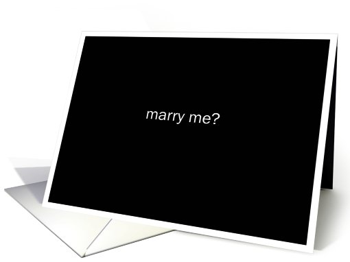 simply black - marry me? card (698090)