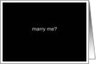 simply black - marry me? card