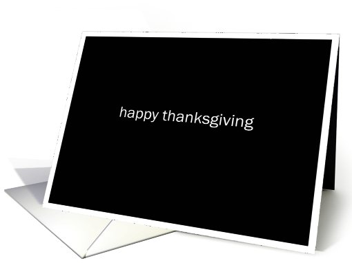 simply black - happy thanksgiving card (698092)