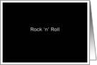 simply black - Rock ’n’ Roll card