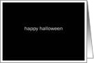 simply black - happy halloween card