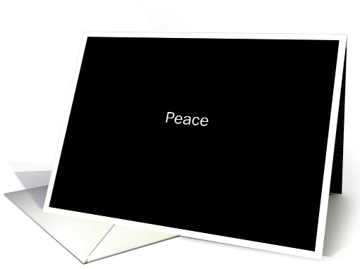simply black - Peace card (698157)