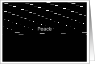 simply black - Peace card