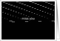 simply black - miss you card