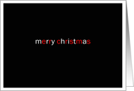 simply black - merry christmas card