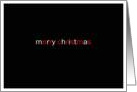 simply black - merry christmas card