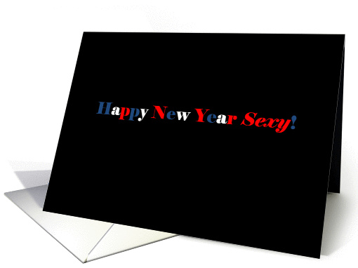 simply black - Happy New Year Sexy card (698485)