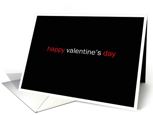 simply black - happy valentine's day card (698489)