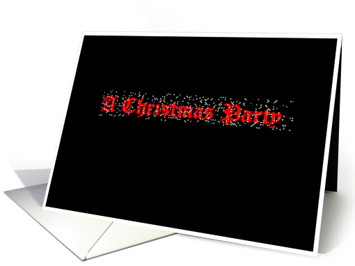 simply black - a christmas party Invitation card (875316)