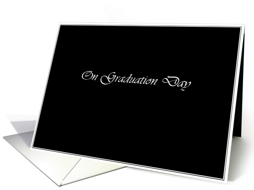 simply black - congratulations on graduation day card (878716)