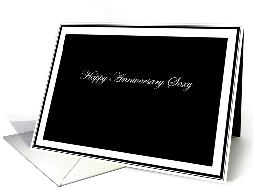 simply black - happy anniversary, sexy card (878722)