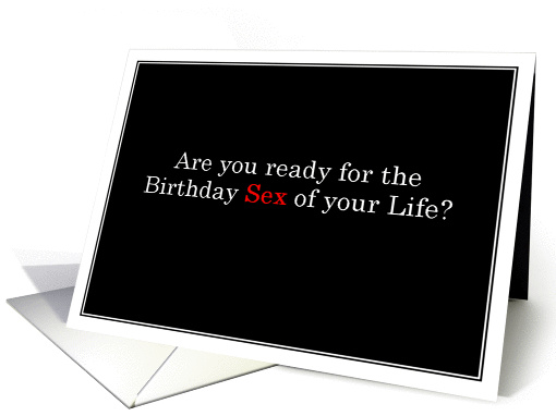 Birthday Sex - Simply Black card (892475)
