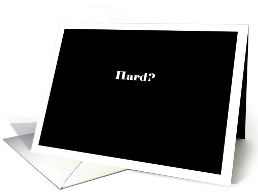 Hard - Simply Black card (915852)