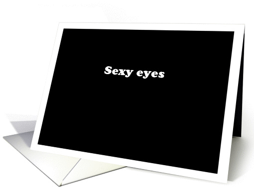 Sexy Eyes - Simply Black card (916058)