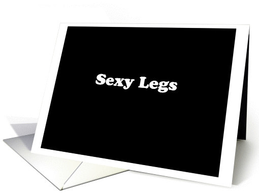 Sexy Legs - Simply Black card (917050)