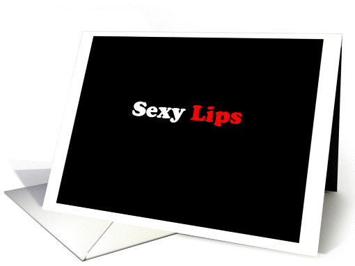 Sexy Lips - Simply Black card (917052)