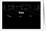 Gay - Simply Black card