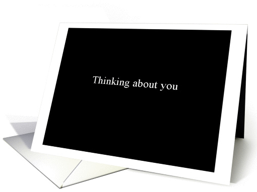 Thinking about you - Simply Black card (961545)