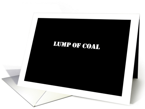 Lump of Coal - Simply Black card (996961)