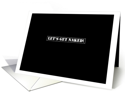 Let's Get Naked - Simply Black card (999909)