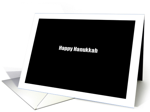 Happy Hanukkah - Simply Black card (999955)