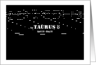 Taurus - Simply Black card