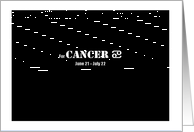 Cancer - Simply Black card