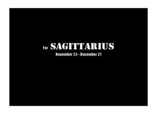 Sagittarius - Simply...