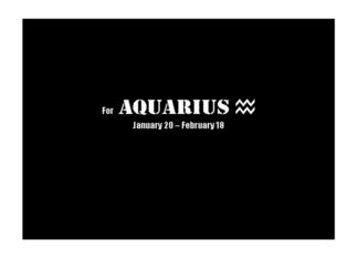 Aquarius - Simply...