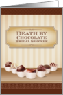 Death by Chocolate Bridal Shower Invitation card