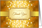 Bokeh 50th Wedding Anniversary Thank You card