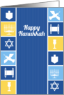The Symbols of Hanukkah card